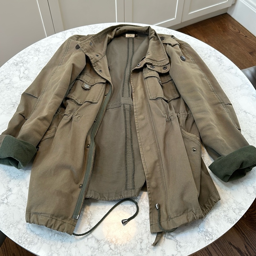 Green army jacket
